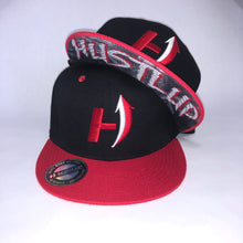 Load image into Gallery viewer, Victory Red Hustlup H logo snapback