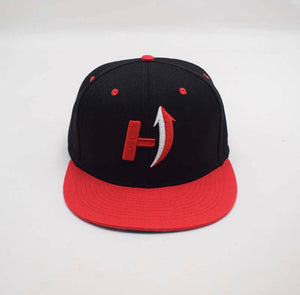 Victory Red Hustlup H logo snapback