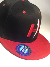 Load image into Gallery viewer, Victory Red Hustlup H logo snapback