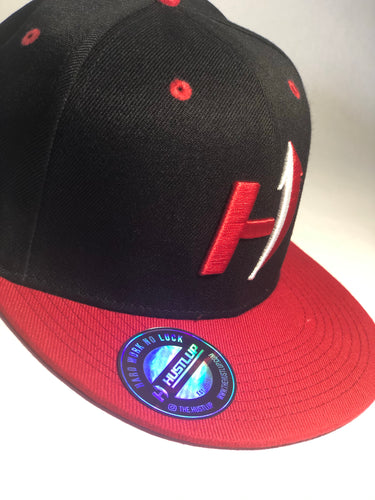 Victory Red Hustlup H logo snapback