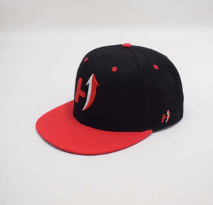 Victory Red Hustlup H logo snapback